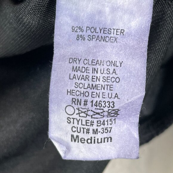 Vintage Y2K Windsor Womens Medium Black Velvet Lace Up Bodysuit Goth Vamp - Picture 5 of 12